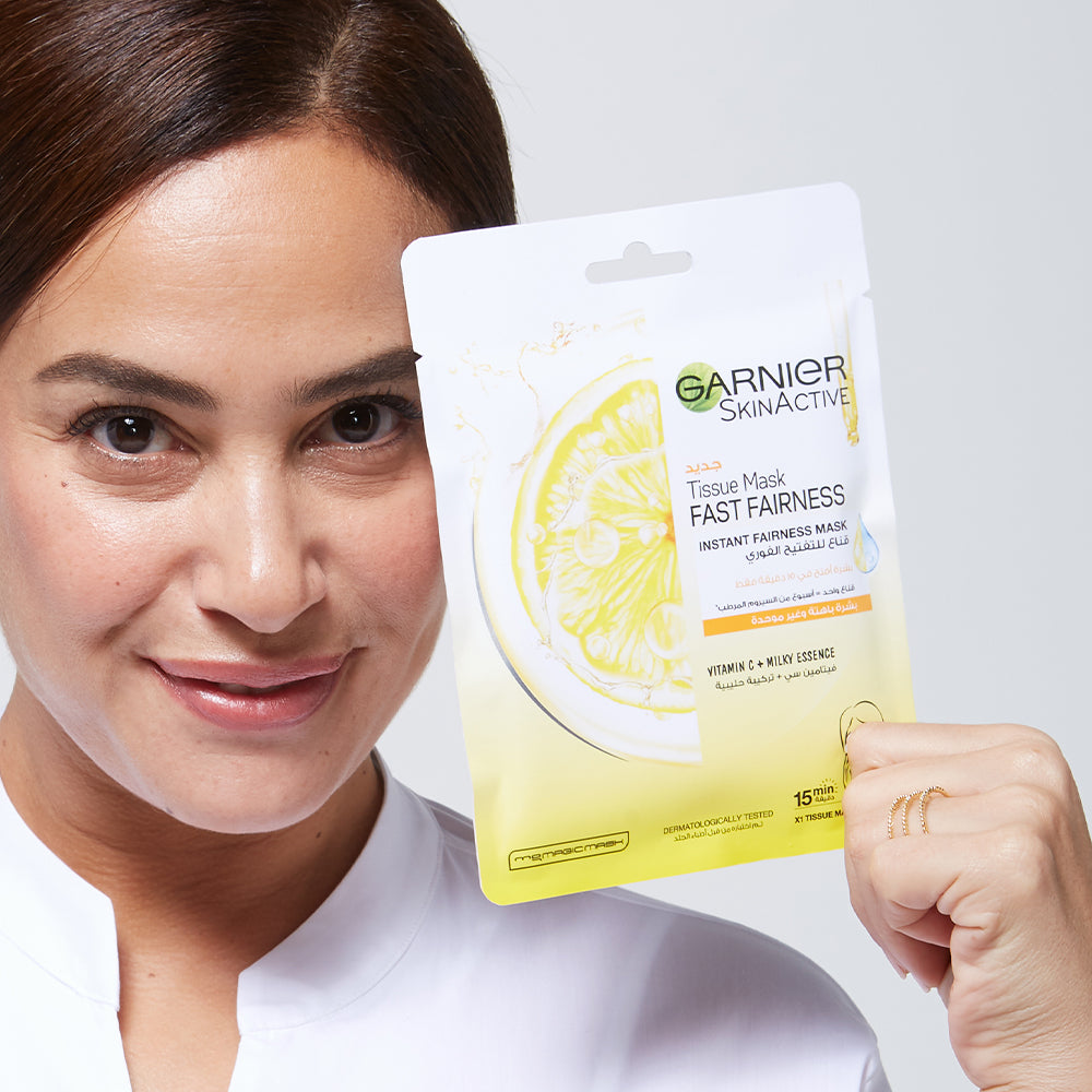 Garnier Fast Bright Vitamin C Tissue Mask for Dull Skin