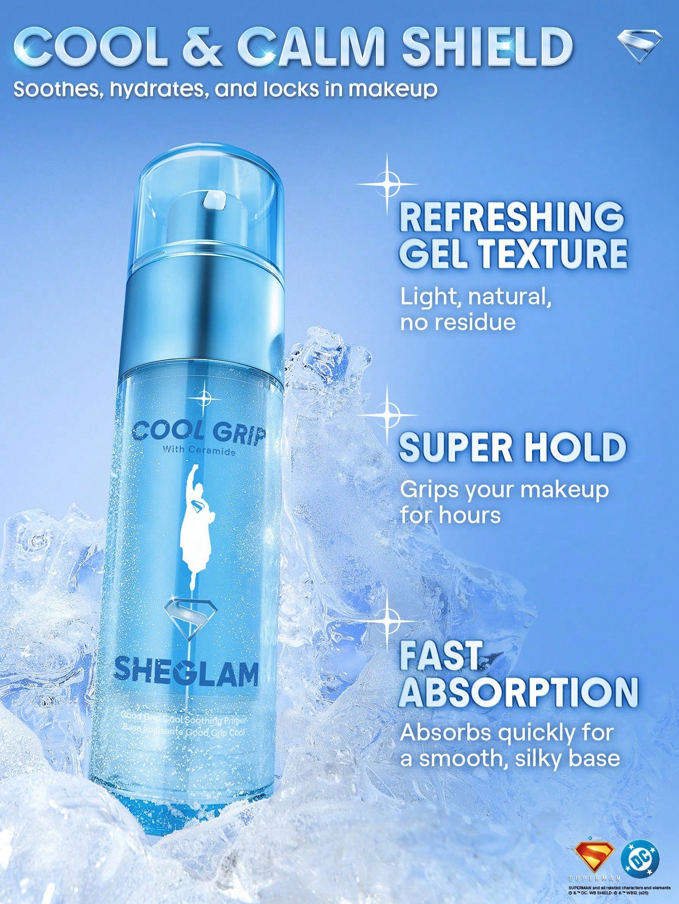 SHEGLAM Good Grip Cool Soothing Primer with Hydrating Long-Lasting Hold