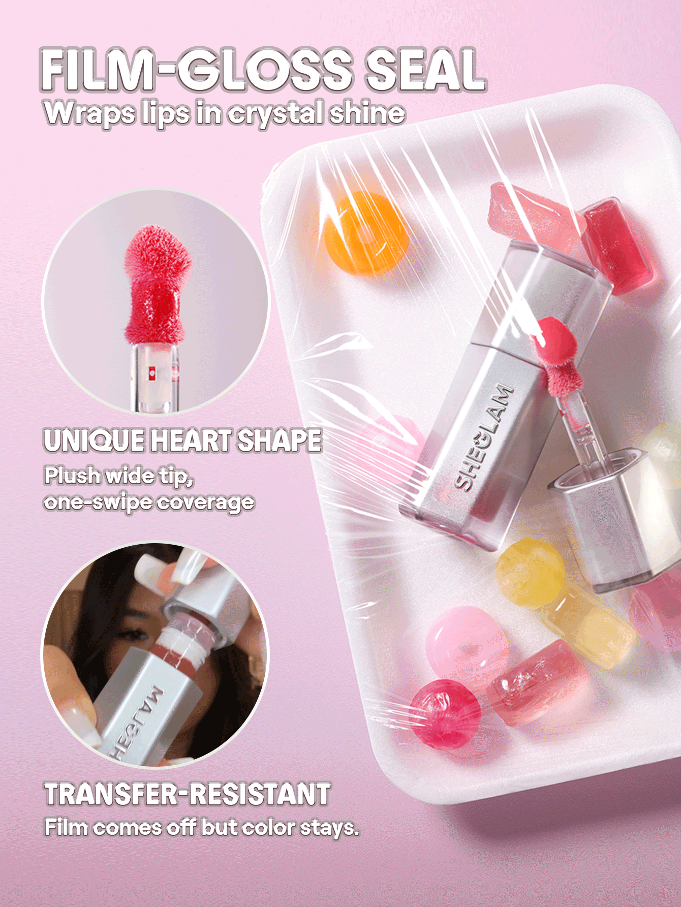SHEGLAM Glass Lock Air Gloss for High-Shine Hydrating Lips