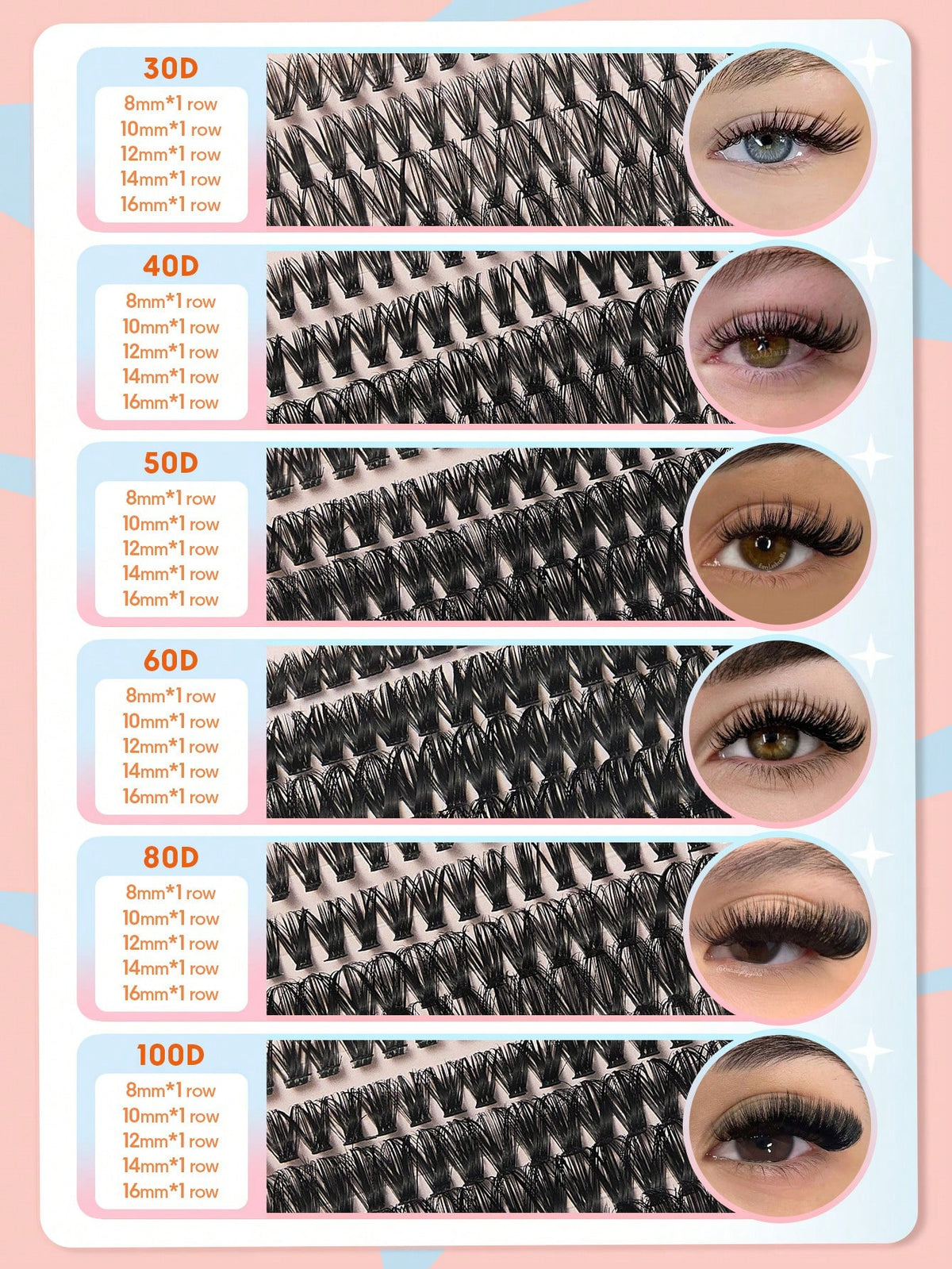 SHEGLAM Lash Pages Feisty Volume Lash Clusters
