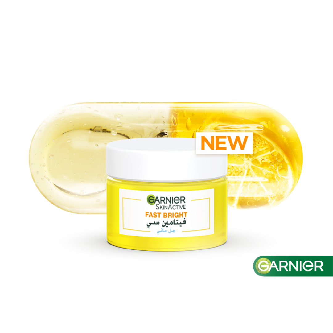 Garnier Fast Bright Vitamin C Water Gel Moisturiser 30ml Hydration