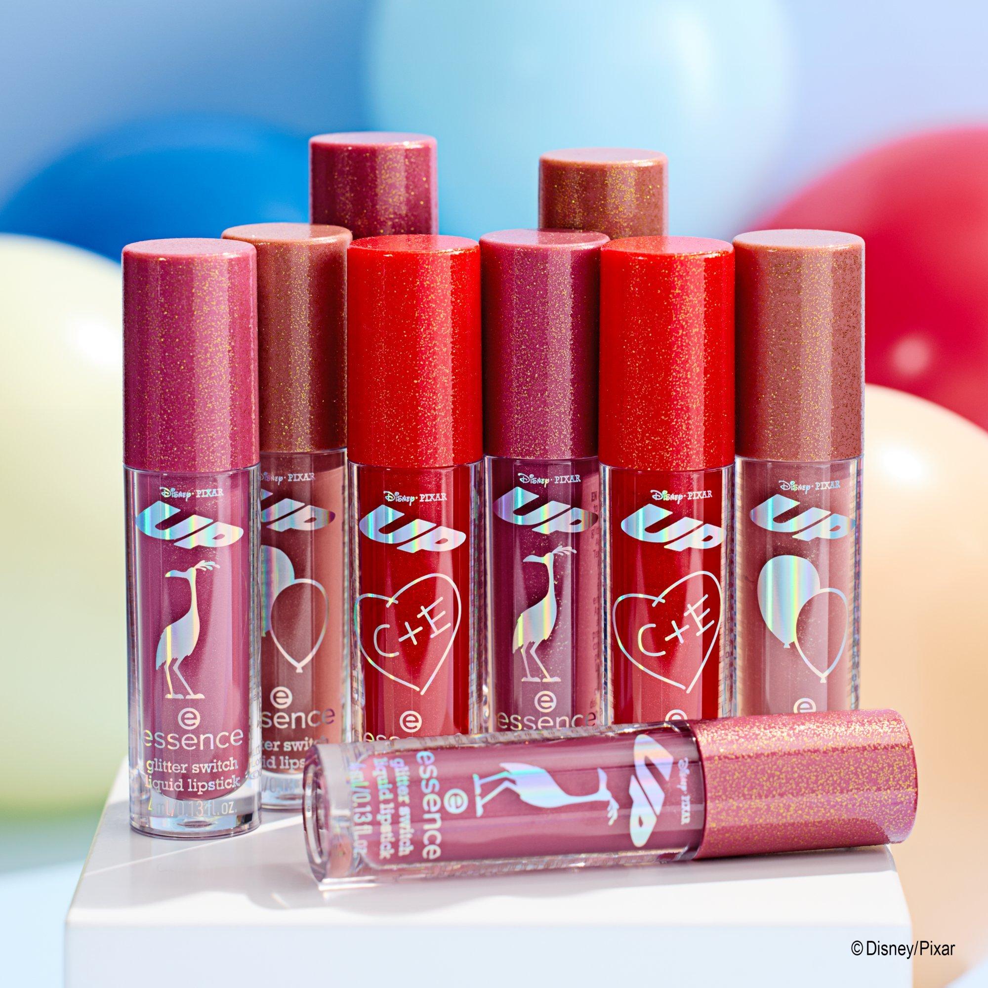 Essence Disney Pixar Up High-Shine Glitter Switch Liquid Lipstick with Intense Colour Payoff
