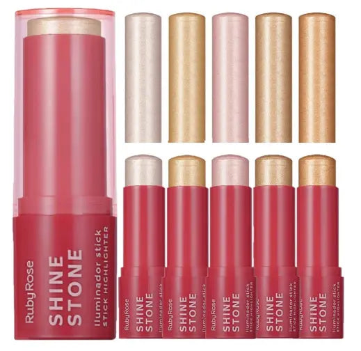 Ruby Rose Cream Stick Highlighter Luminous Pink Glow Portable