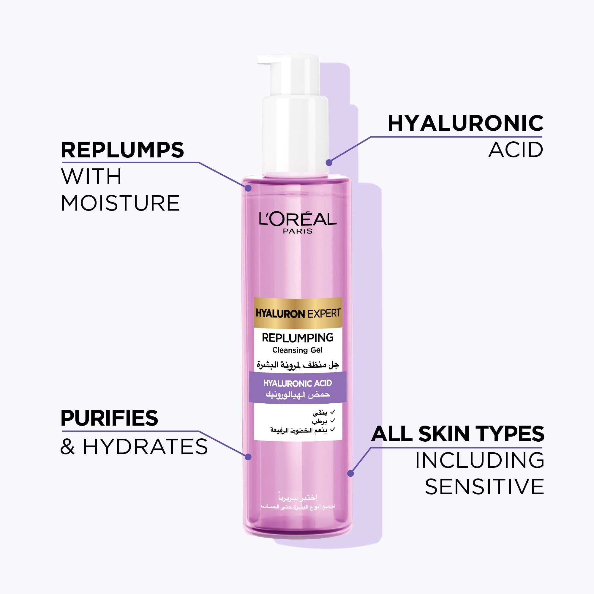 L'Oréal Paris Revitalift Replumping Cleanser 150ml: Hyaluronic Acid Infused