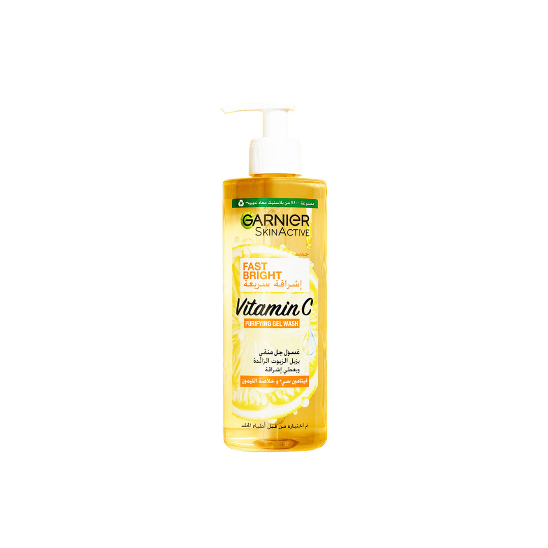 Garnier Fast Bright Wash with Vitamin C 400ml for Radiant Skin