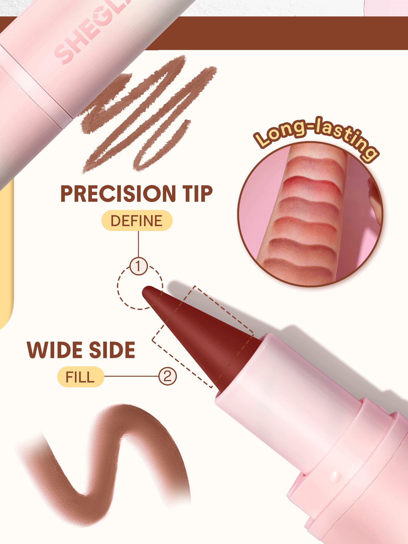 SHEGLAM Define & Fill Triangle Lip Liner
