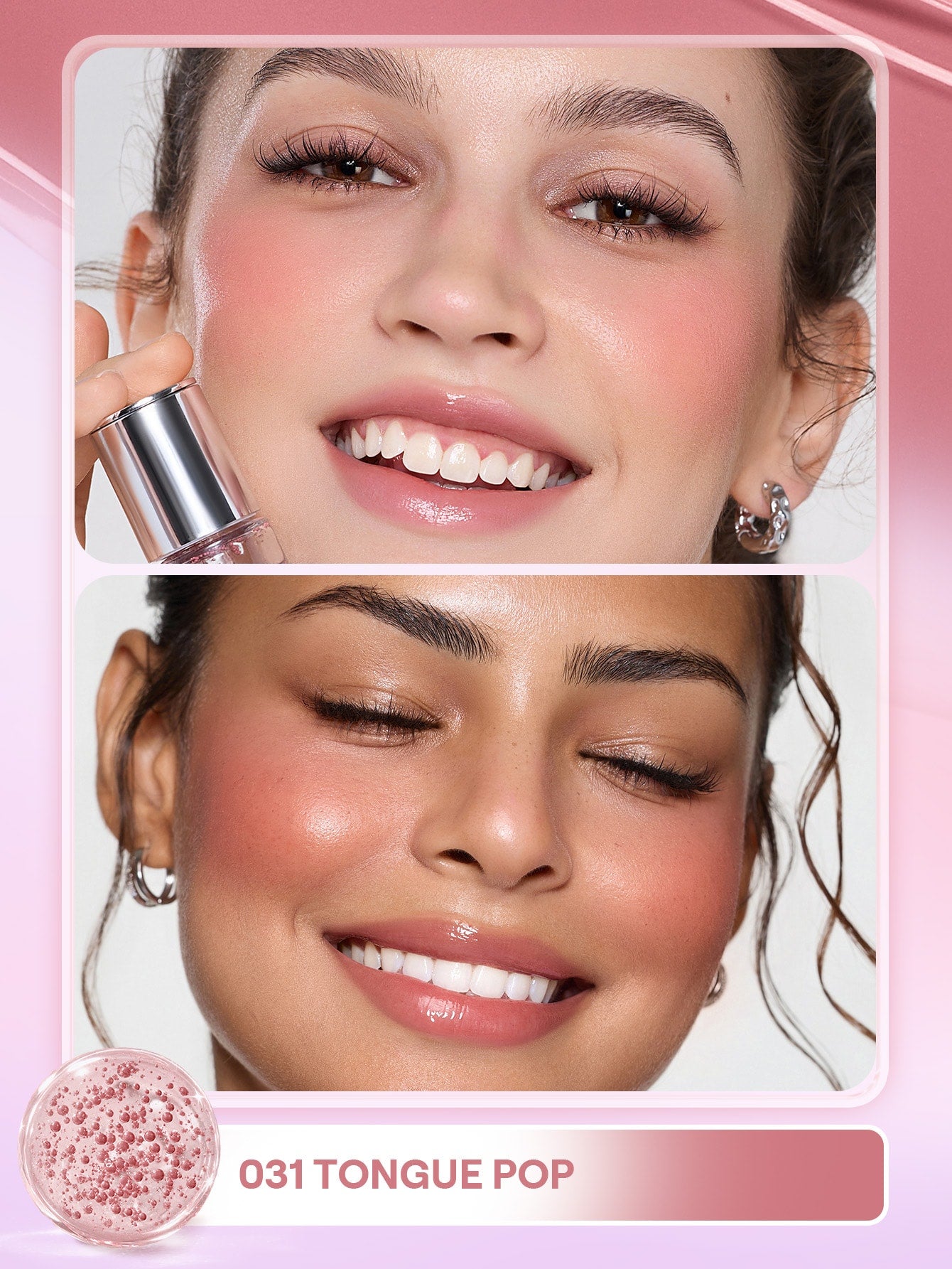 Sheglam Bubble Dew Blush Serum Nourishing Liquid Blush