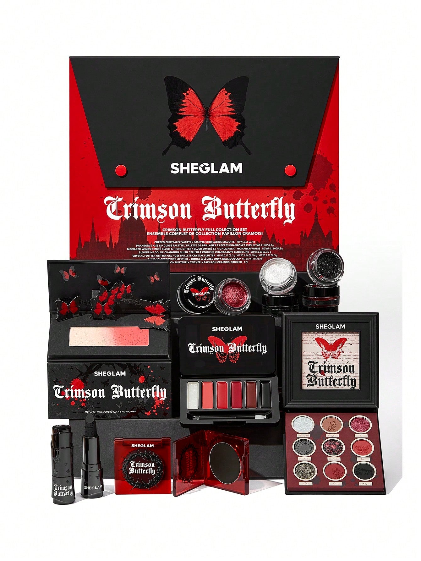 SHEGLAM Crimson Butterfly Full Collection Makeup Set