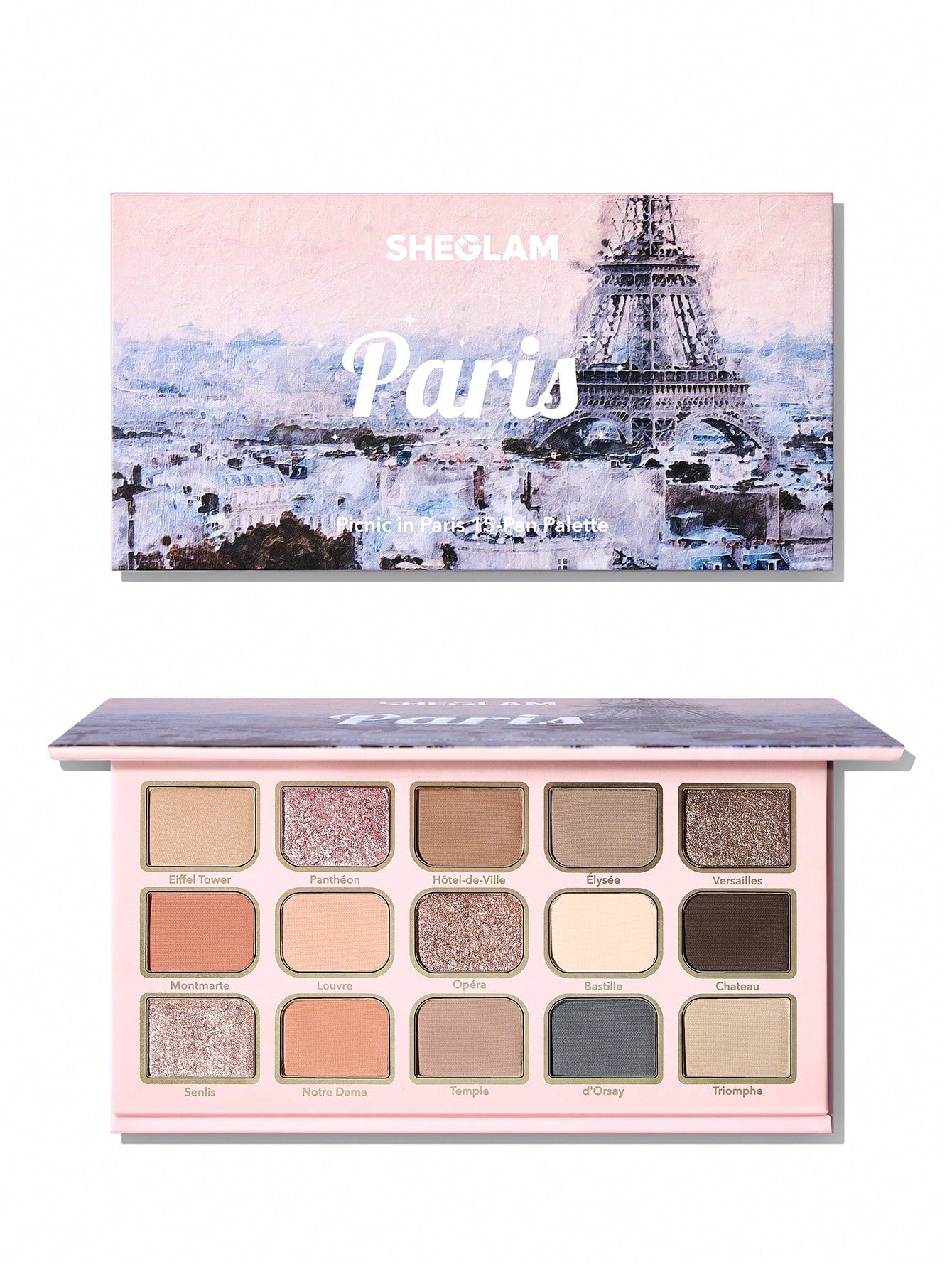 SHEGLAM Matinée In L.A. 15-Pan Eyeshadow Palette – Warm Glam Shades