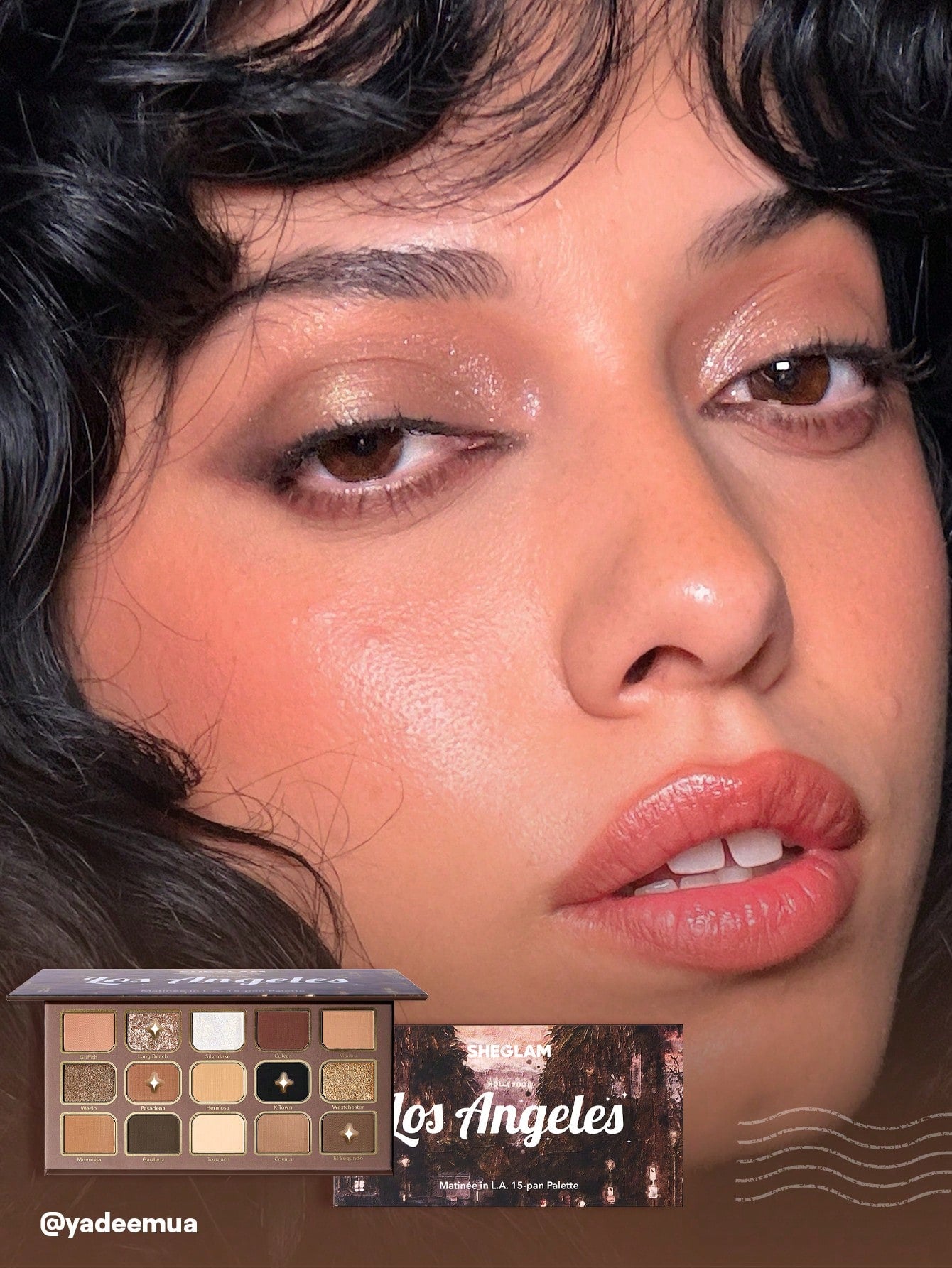 SHEGLAM Matinée In L.A. 15-Pan Eyeshadow Palette – Warm Glam Shades