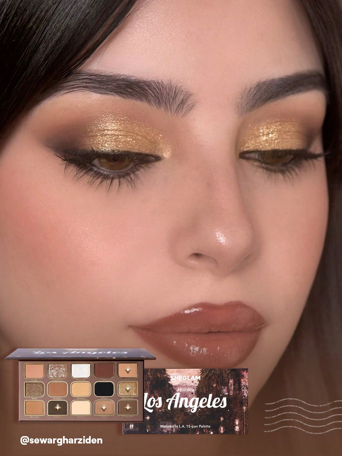 SHEGLAM Matinée In L.A. 15-Pan Eyeshadow Palette – Warm Glam Shades