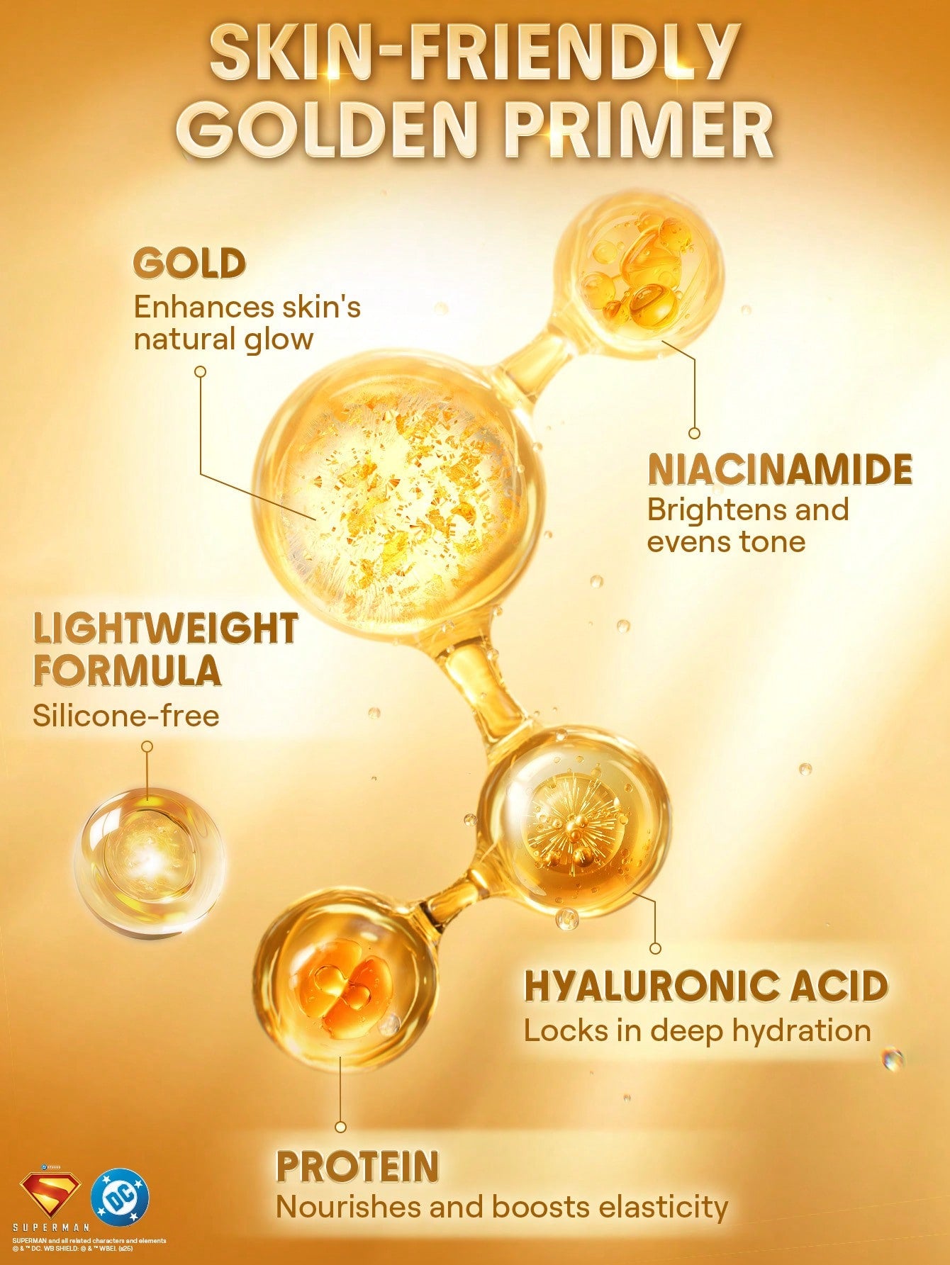 SHEGLAM Good Grip Glow Illuminating Primer Gold Radiance