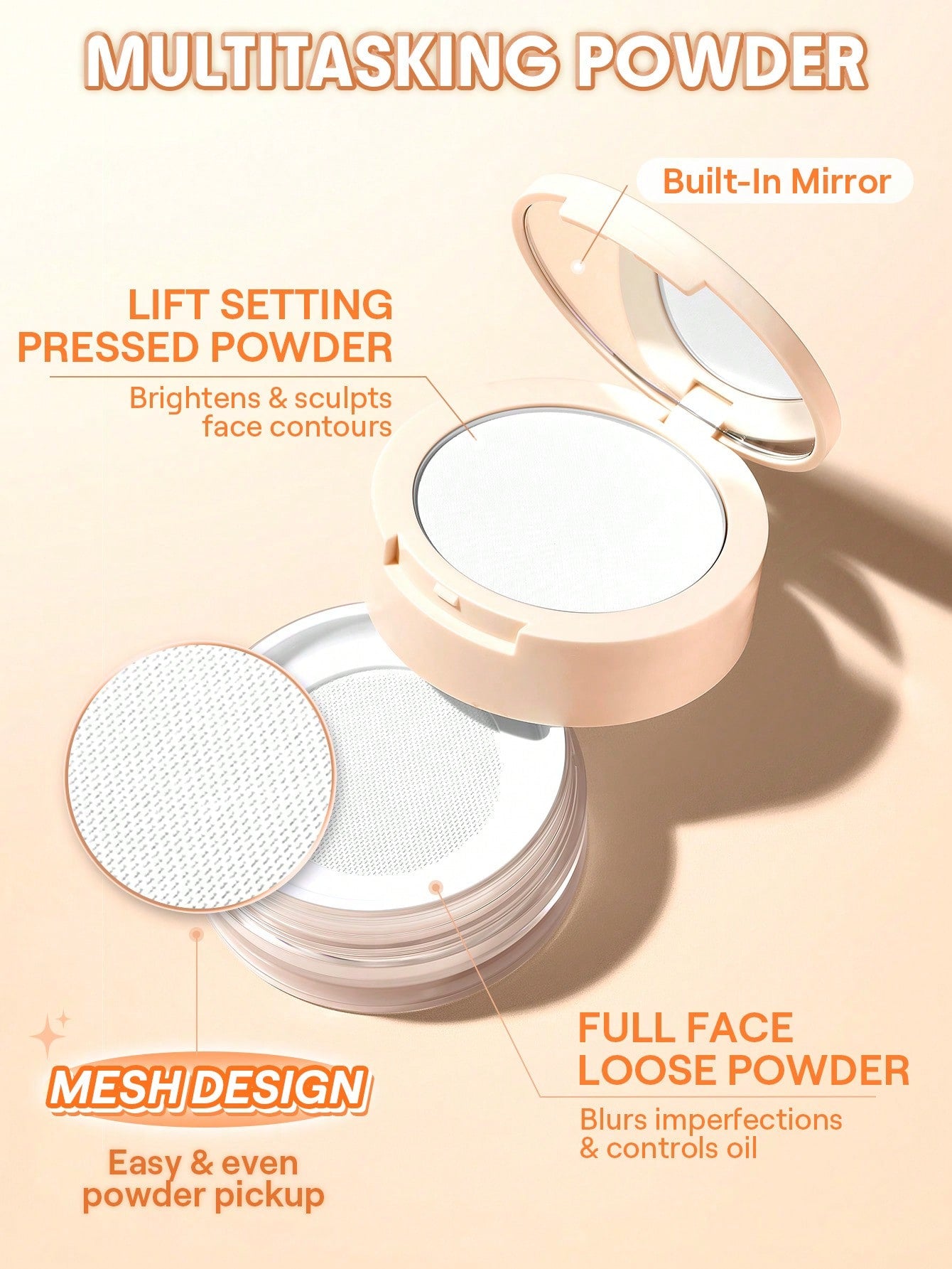 SHEGLAM Insta-Ready Ultra-Fine Blur and Lift Setting Powder Duo