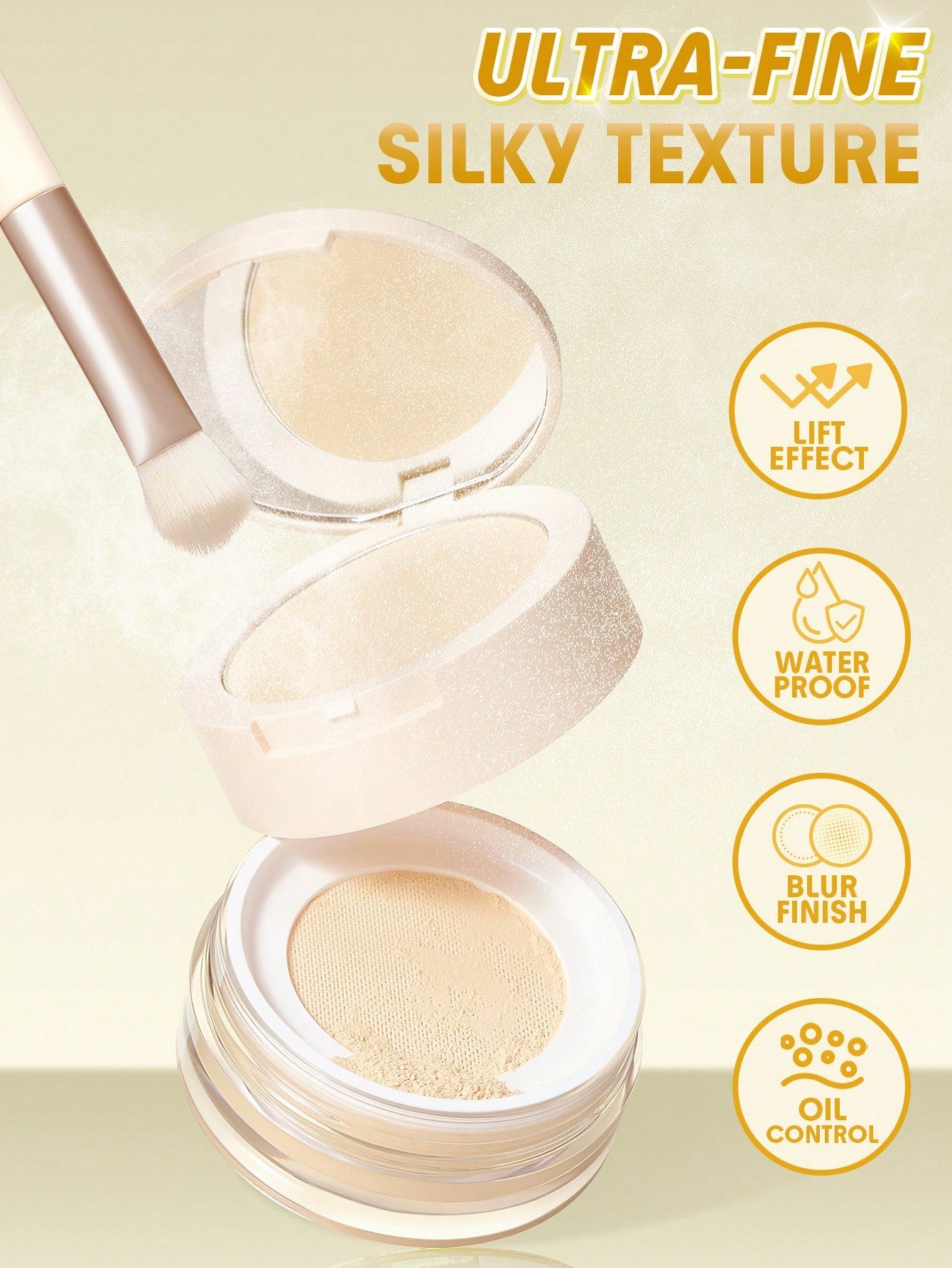 SHEGLAM Insta-Ready Ultra-Fine Blur & Lift Setting Powder Duo Banana