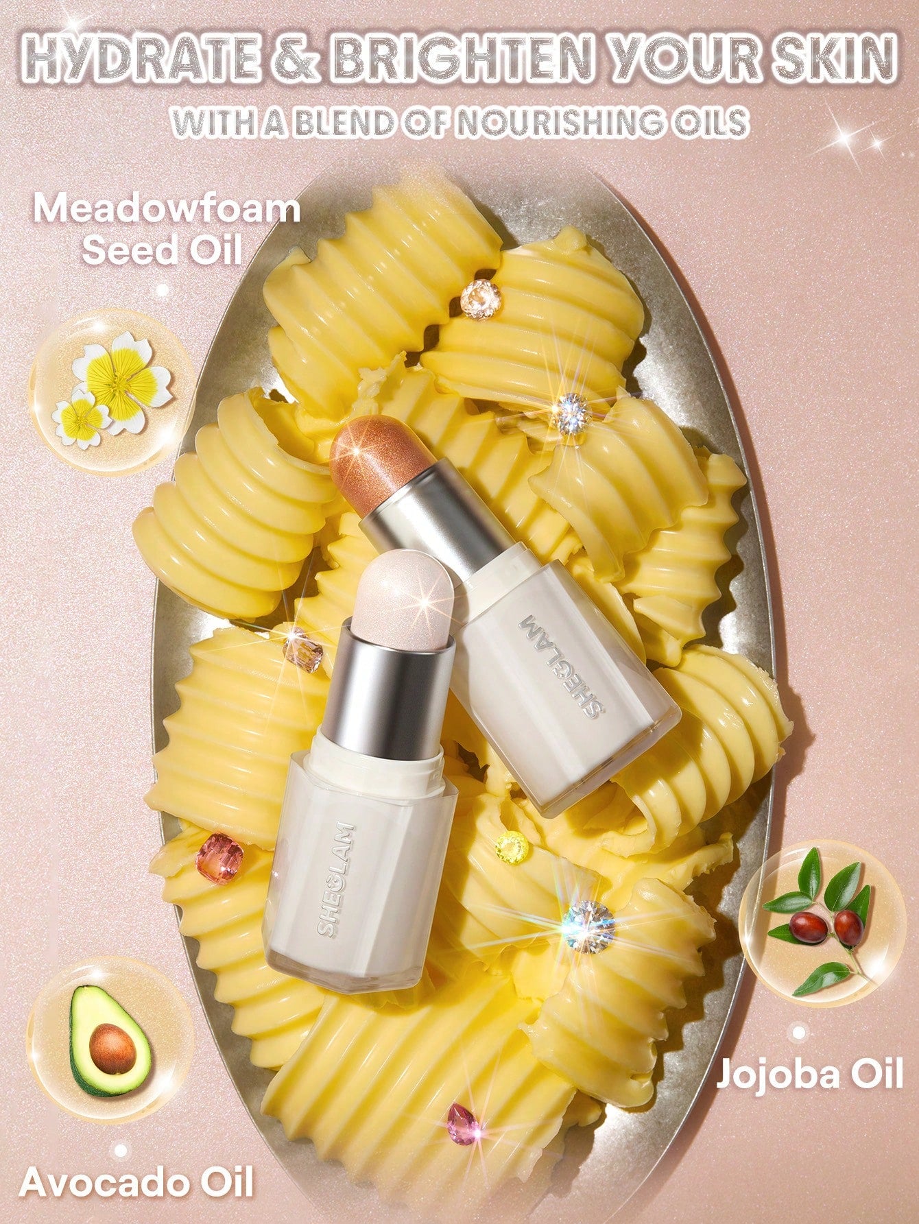 Buttery Bling Cream Highlight Stick - Vanilla Frost Shimmer