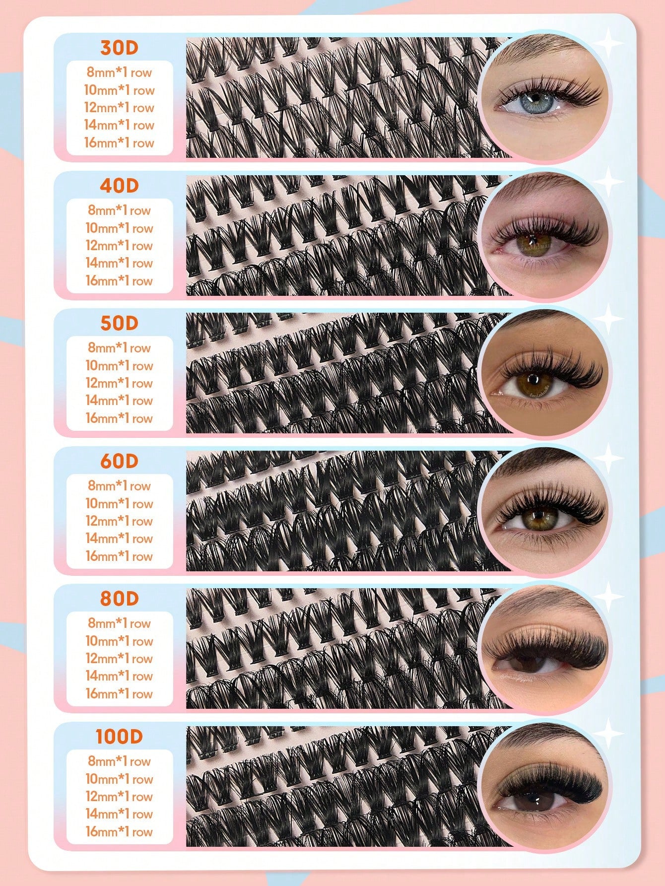 SHEGLAM Lash Pages Feisty Volume Lash Clusters
