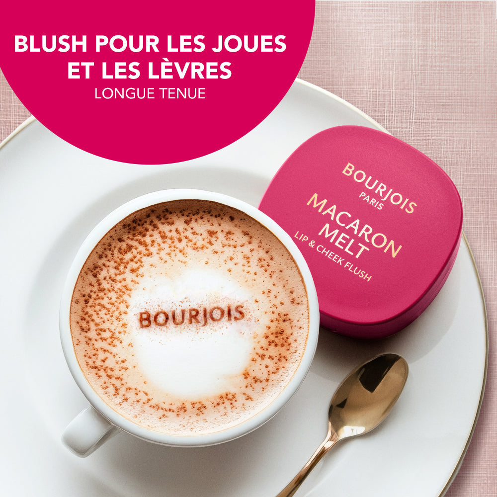 Bourjois Macaron Melt Lip & Cheek Flush Cream-to-Powder Blush