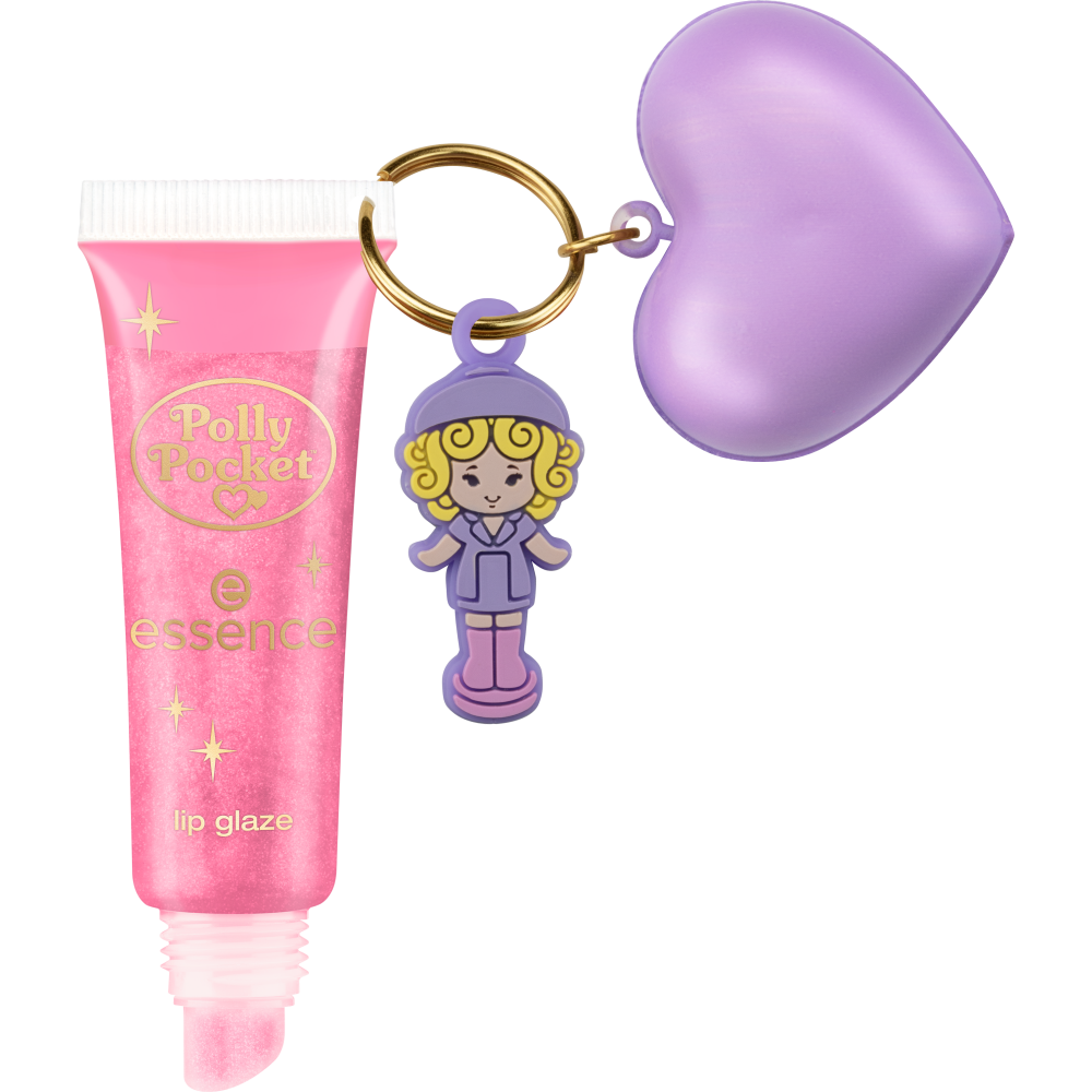 essence Makeup Polly Pocket Lip Glaze – Shimmer, Fruity Keyring