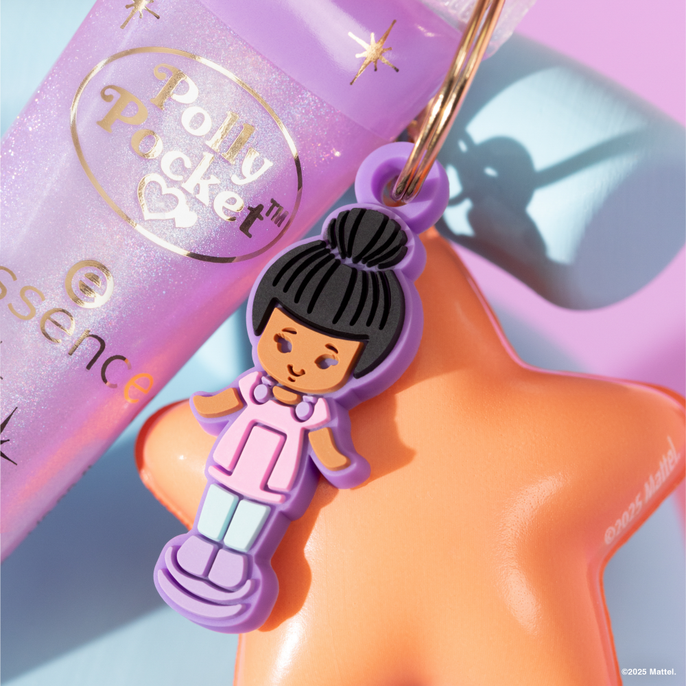essence Makeup Polly Pocket Lip Glaze – Shimmer, Fruity Keyring