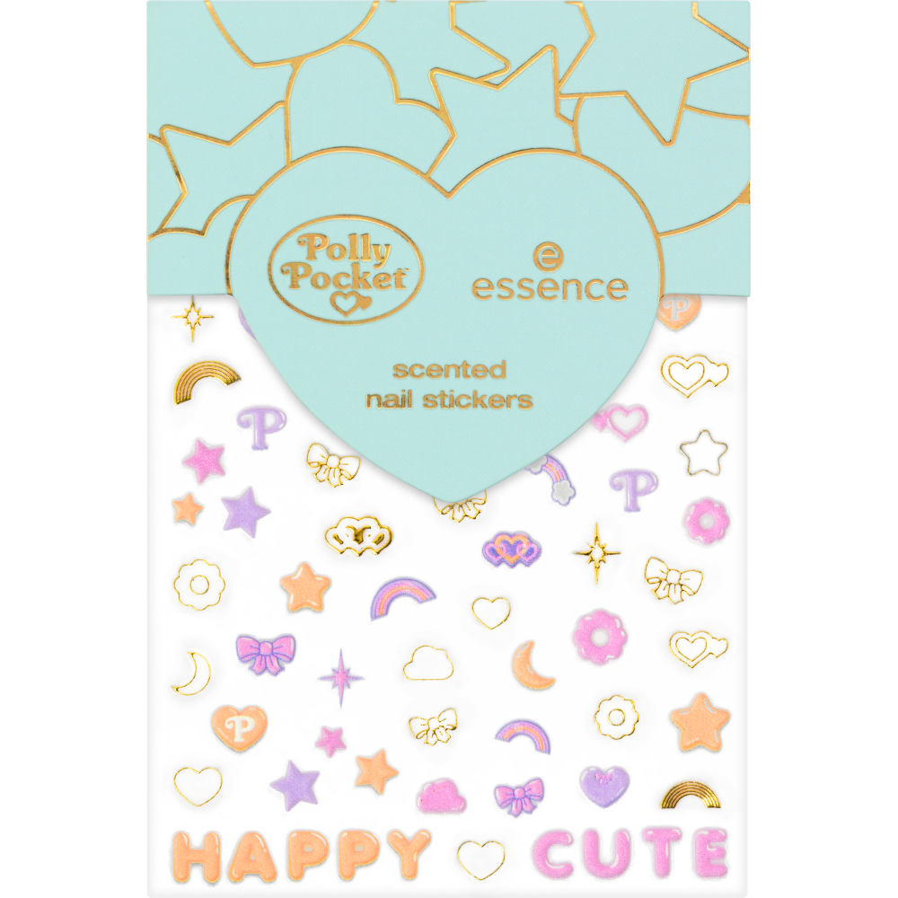 essence Polly Pocket™ Scented 3D Nail Stickers - Shimmer Hearts Stars