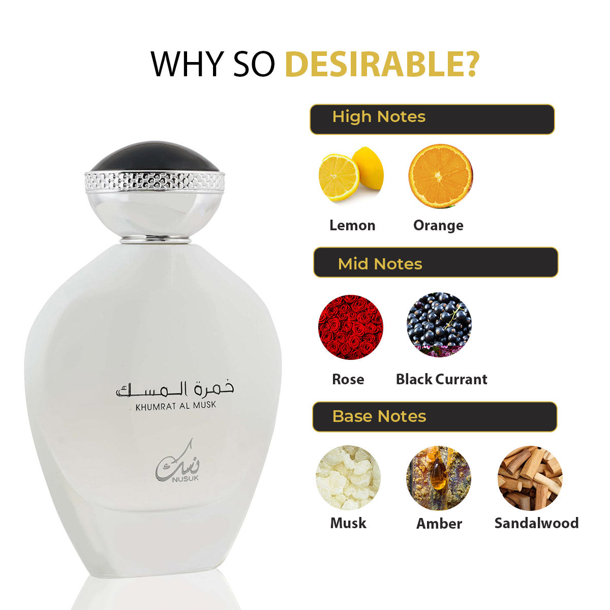 Khumrat Al Musk 100ml Unisex EDP Spray by Nusuk Perfumes