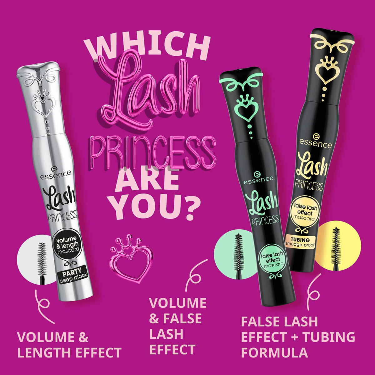 ibraq- Essence Lash PRINCESS Volume & Length Mascara Party Deep Black