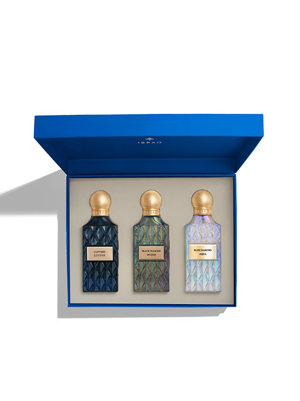 IBRAQ Blue Diamond Collection Gift Set - 3 x 75ml