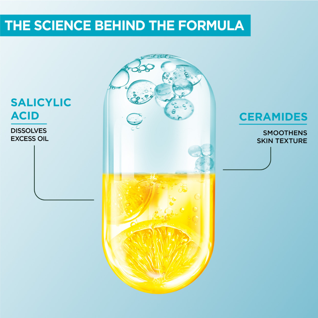 Garnier Fast Clear Hydrating Gentle Cleanser for Acne-Prone Skin