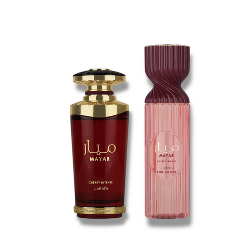 Lattafa Mayar Cherry Bundle - Eau De Parfum 100ml + Perfume Mist 205ml