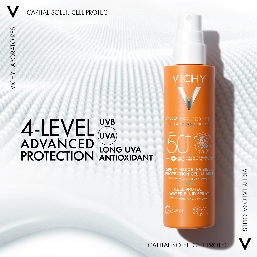 Vichy Capital Soleil Invisible Fluid Sunscreen Spray SPF50+ 200ml