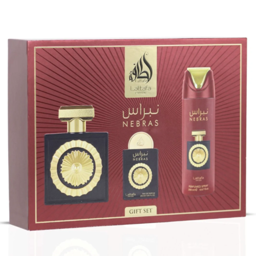 Lattafa Nebras 3-Piece Gift Set Eau de Parfum Trio
