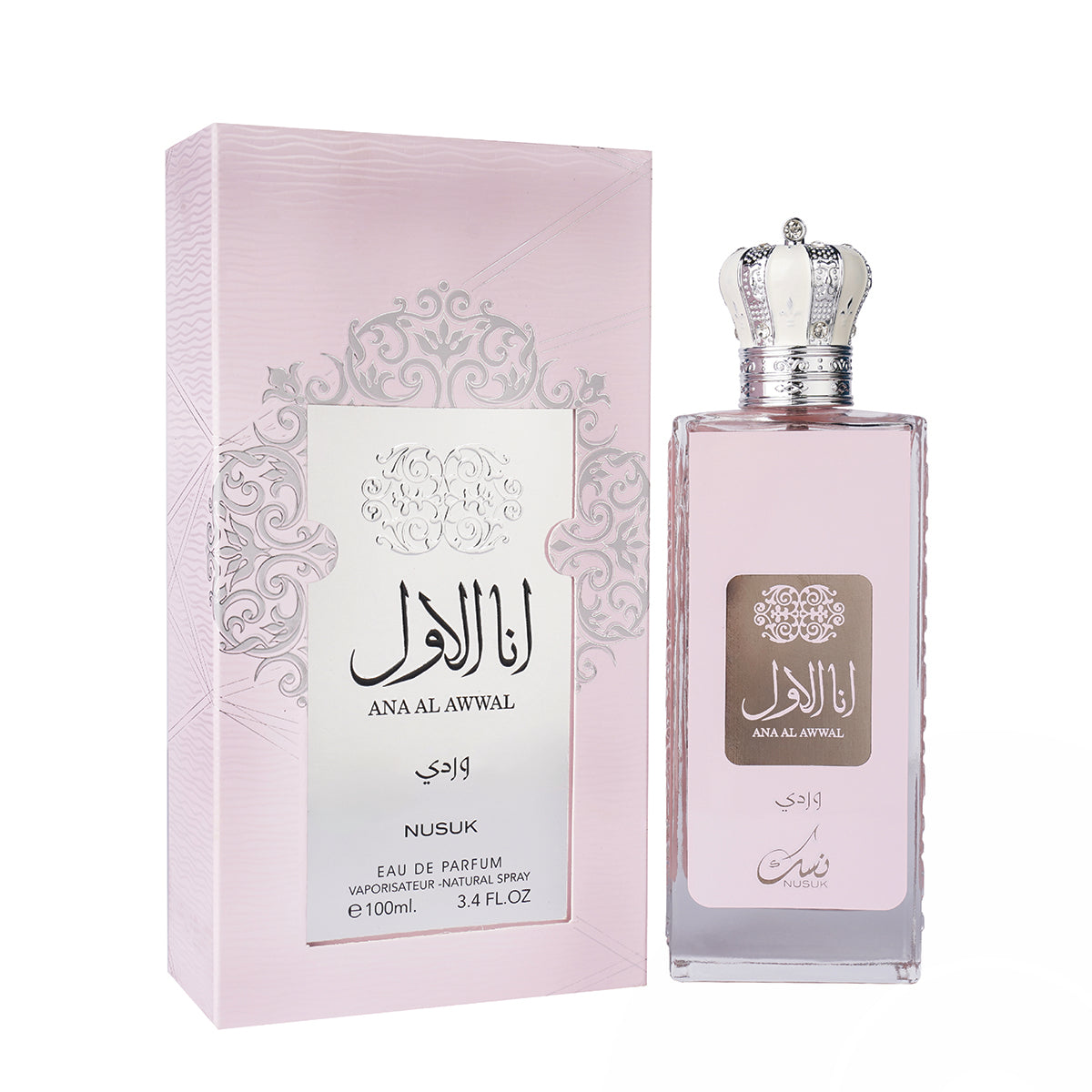 Nusuk Ana Al Awwal Wardi Pink 50ml Turkish Rose Perfume