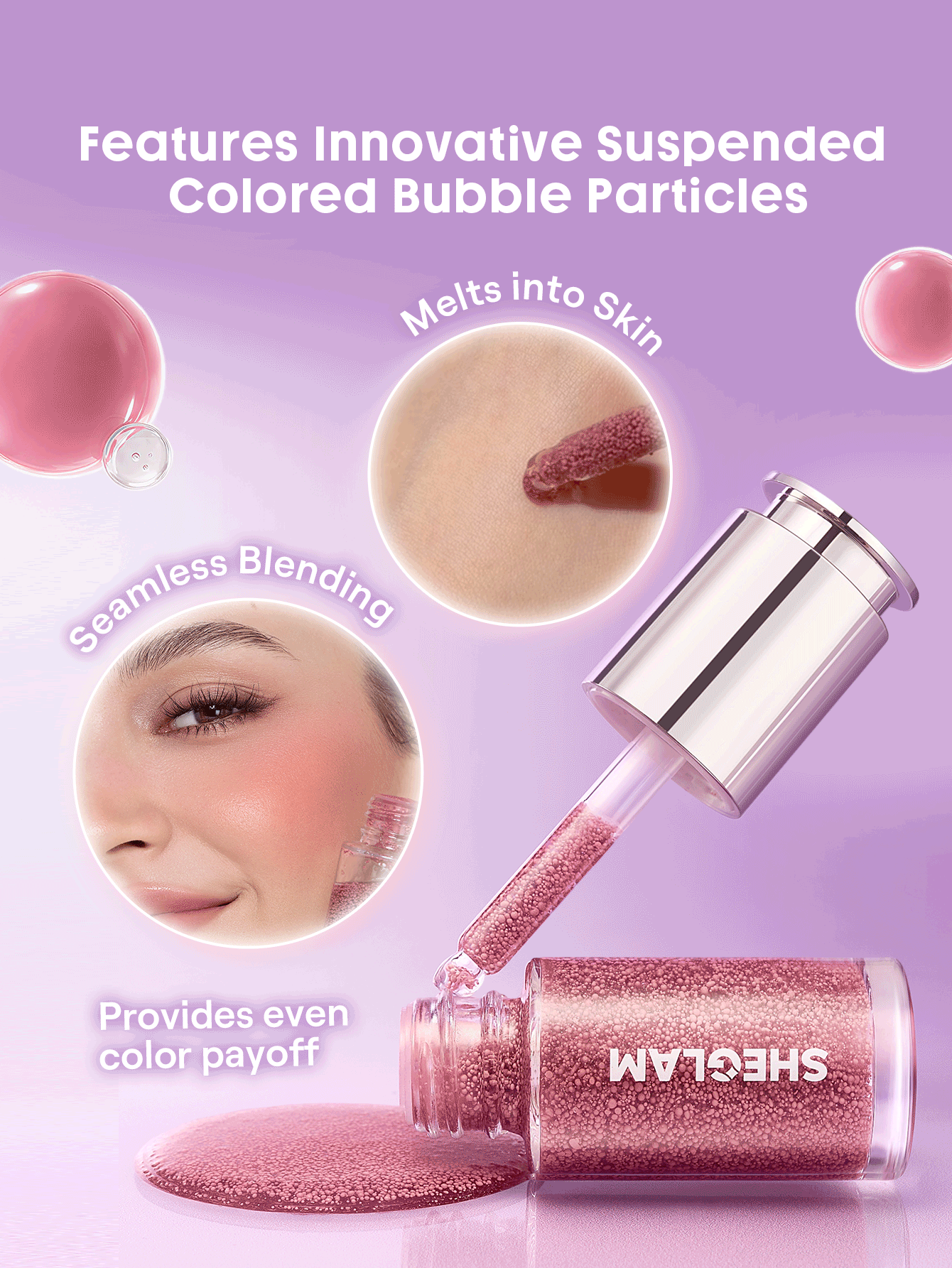 Sheglam Bubble Dew Blush Serum Nourishing Liquid Blush