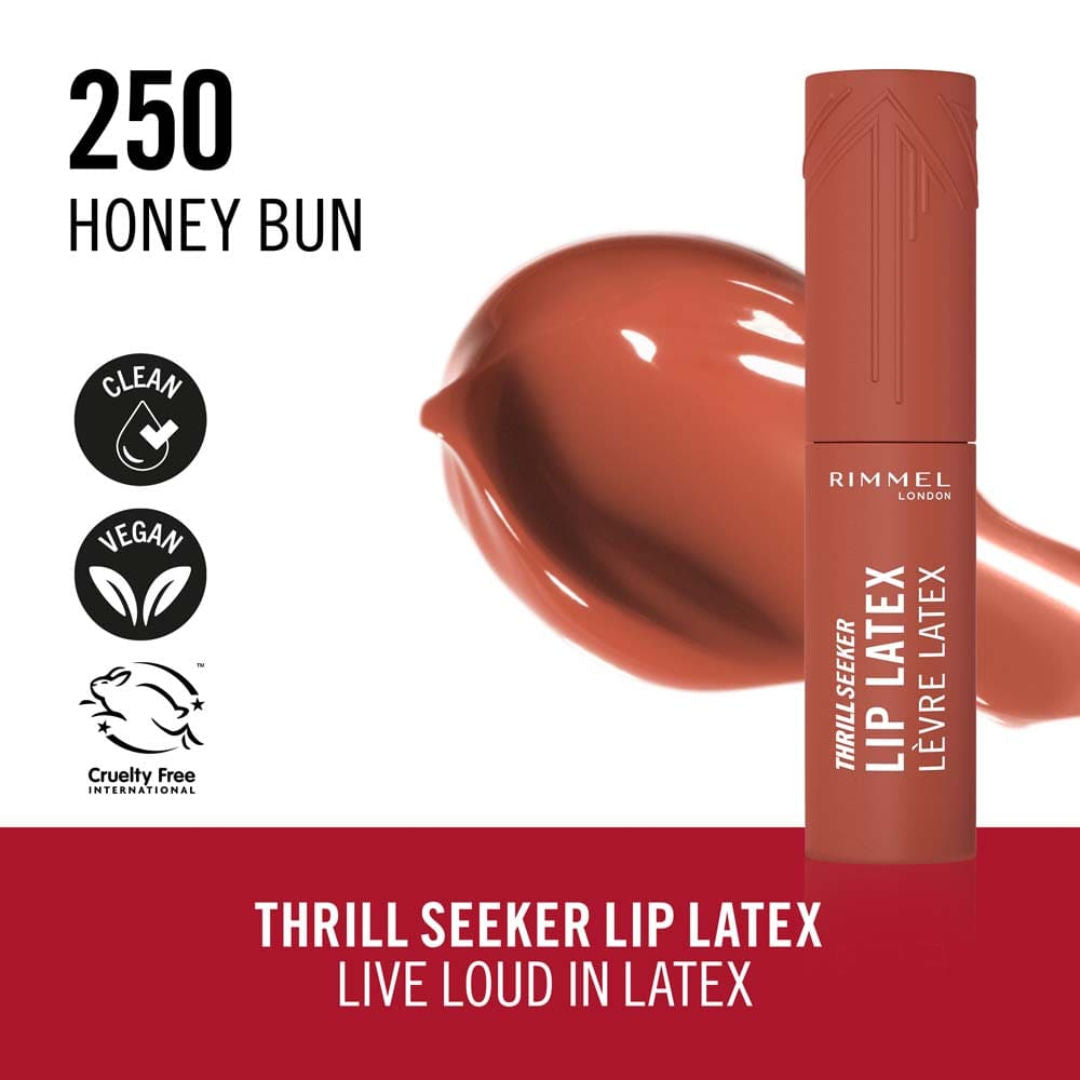 Rimmel Thrill Seeker Lip Latex: High-Shine, Long-Lasting, Vibrant Liquid Lipstick