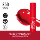 Rimmel Thrill Seeker Lip Latex: High-Shine, Long-Lasting, Vibrant Liquid Lipstick