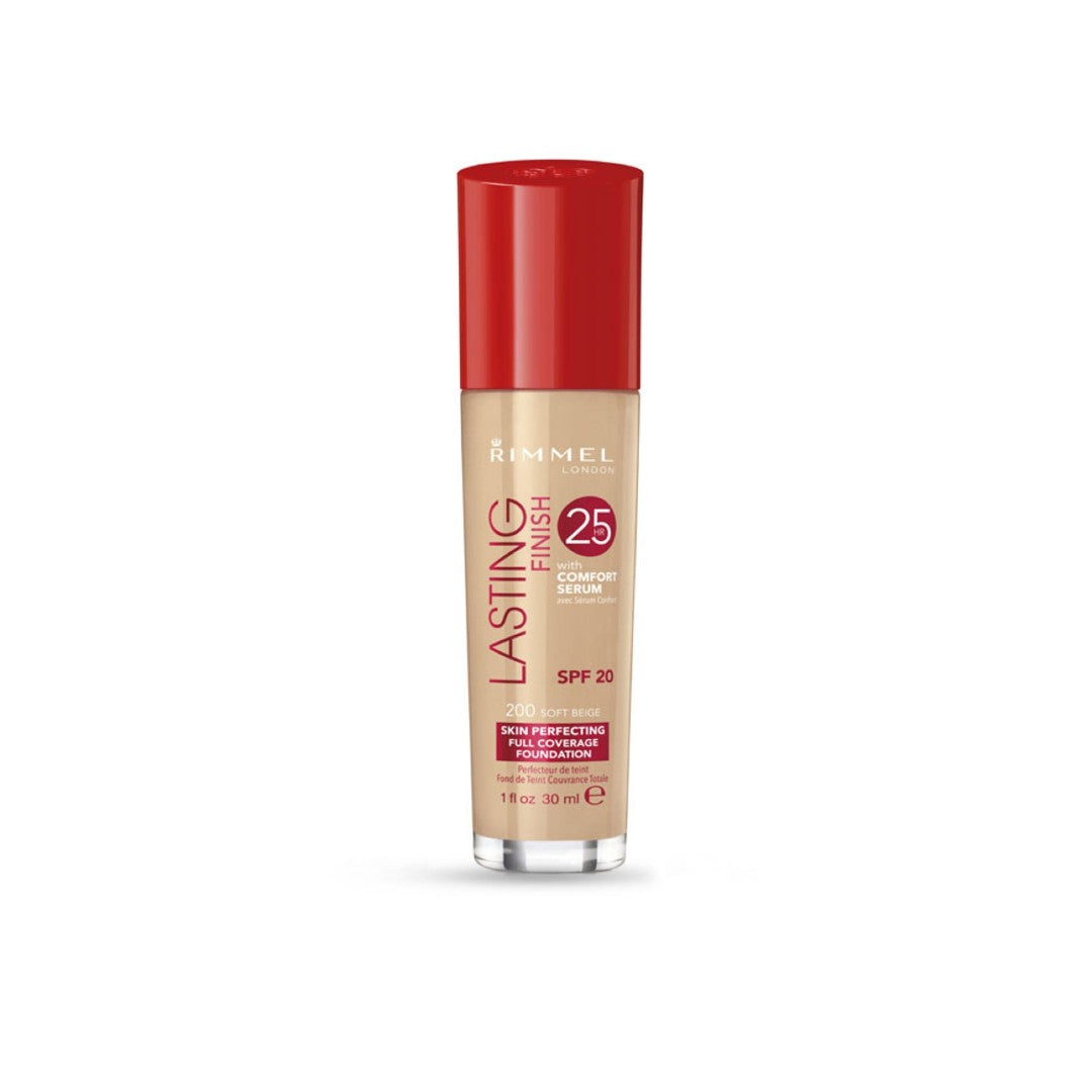 Rimmel Lasting Finish Foundation SPF 20: 30ml Flawless Long-Wear Complexion